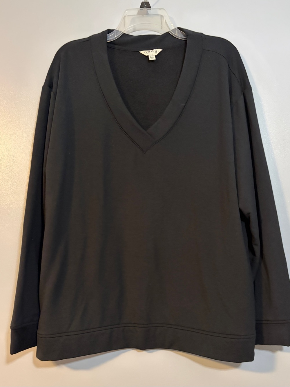 Orvis Black V-Neck Sweatshirt